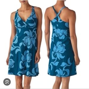 Patagonia Haltered Dress Above Your Knees  Floral Sleeveless Dress